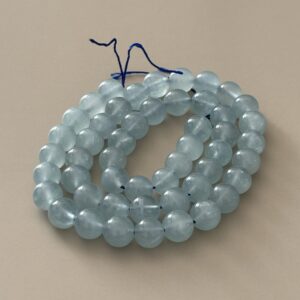 Perles 8 mm aigue-marine naturelle pour créations de bijoux artisanaux