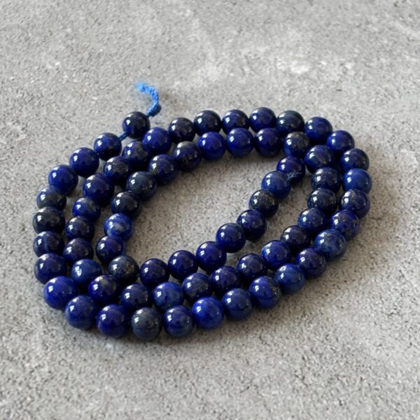 Lot de perles lapis lazuli 6 mm pour artisans et créateurs de bijoux