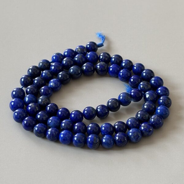 Perles rondes 6 mm lapis lazuli semi-précieuses pour bijoux faits main
