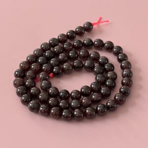perles fines grenat 6 mm pierre protectrice pour collier
