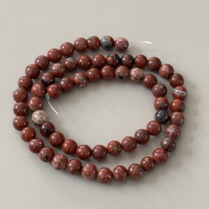 jaspe bréchique perles 6 mm pierre naturelle pour bracelet énergétique