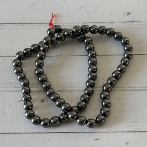 hématite perles 6 mm pierre semi précieuse pour bracelet fait main