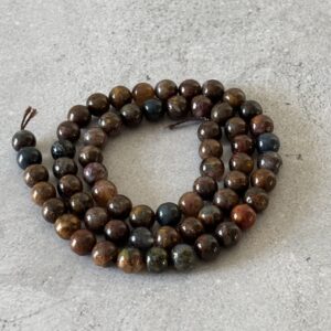 Pietersite naturelle 6 mm, perles pour créations lithothérapie