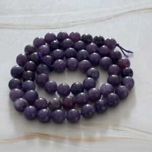 Perles 6 mm lépidolite pierre apaisante
