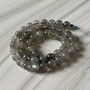 Perles labradorite extra 8 mm – perles naturelles pour créations de bijoux de protection et équilibre émotionnel