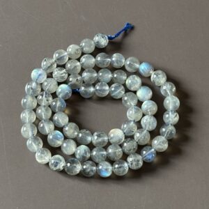Perles naturelles labradorite extra 6 mm – éclat irisé pour bijoux énergétiques et lithothérapie