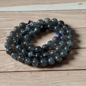 erles en labradorite naturelle 8 mm AA – idéales pour bracelets et colliers de lithothérapie