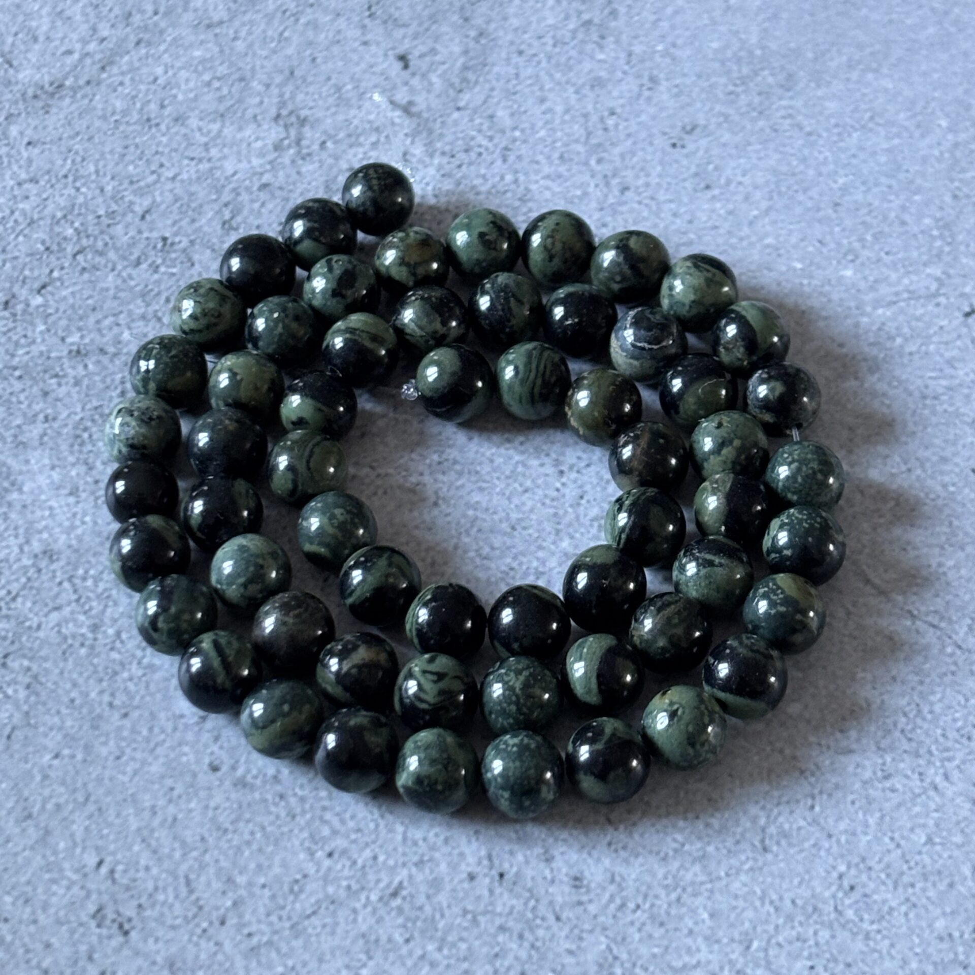 lot de perles 6 mm en jaspe kambaba pour bijoux faits main