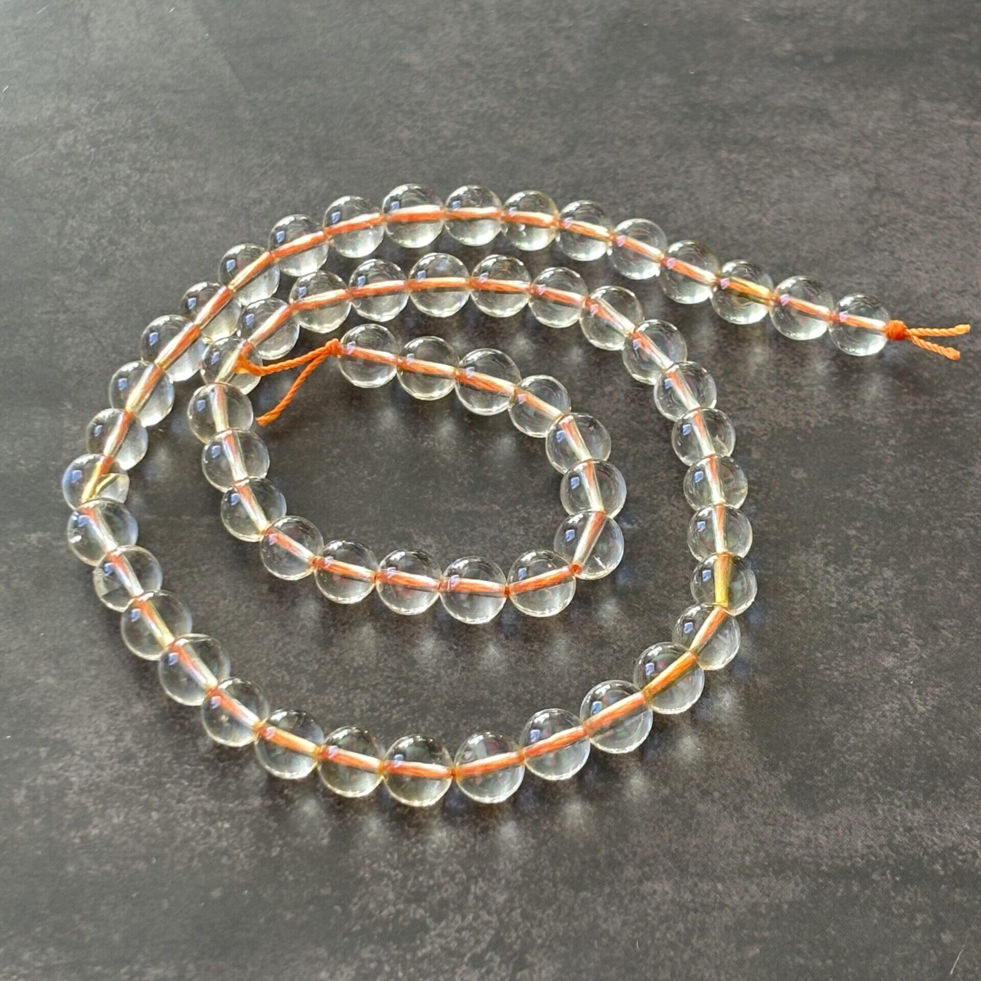 perles citrine 6 mm – pierre du bonheur, de l’abondance et du chakra solaire