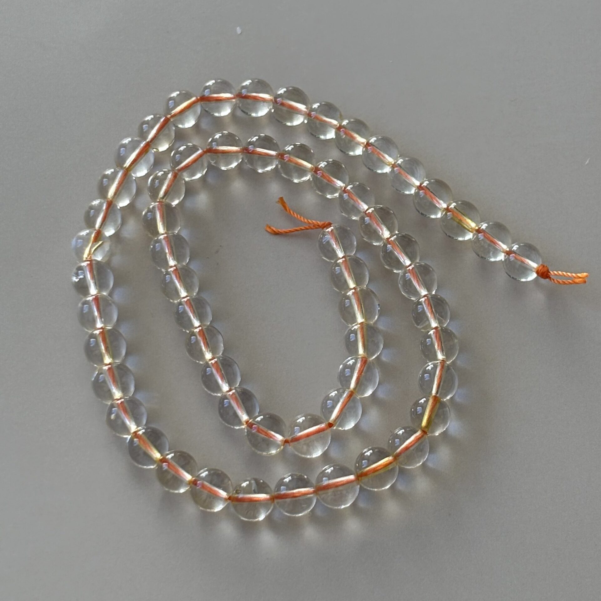 perles citrine 6 mm naturelles – lumière solaire et énergie joyeuse