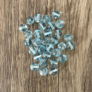 Topaze bleue perles 7 mm à l'unité en lot ou fil complet