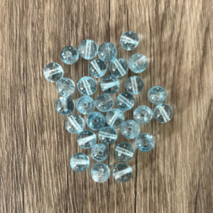 Topaze bleue perles 7 mm à l'unité en lot ou fil complet