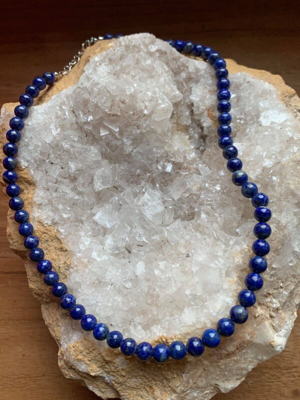 lapis lazuli naturel collier perles