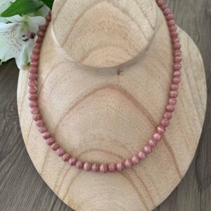 Rhodochrosite collier perles naturelles
