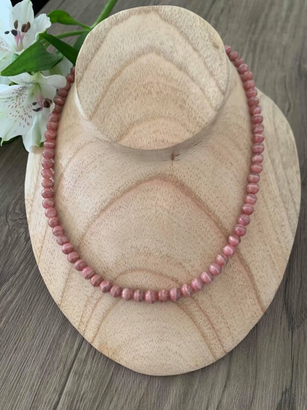 Rhodochrosite collier perles naturelles