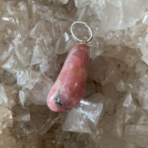 Rhodochrosite pendentif pierre roulée