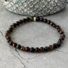 Bracelet protection : Œil de Tigre, taureau et faucon