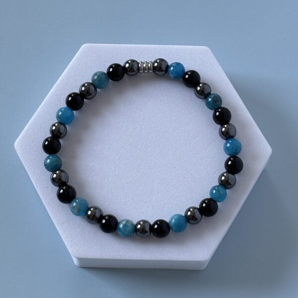 bracelet anti fatigue apatite hématite tourmaline