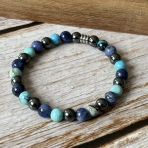 Bracelet lithothérapie pierres naturelles confiance en soi