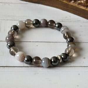 Bracelet lithothérapie libération addictions pierres naturelles