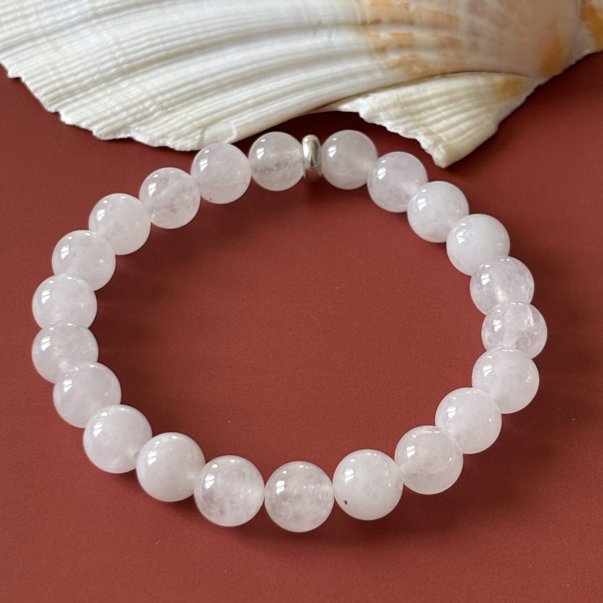 Bracelet Jade Blanc naturel — bijou énergétique pour calme et pureté