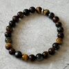 Bracelet protection : Œil de Tigre, taureau et faucon