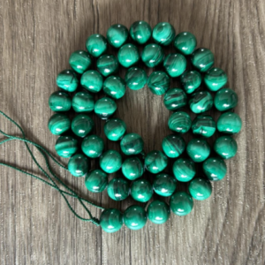 Malachite perles à l'unité en lot ou fil complet