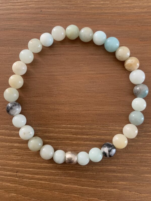 amazonite mixte naturelle bracelet perles 6 mm