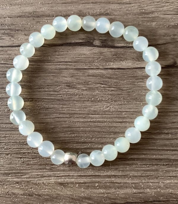 serpentine bowenite naturelle bracelet perles 6 mm