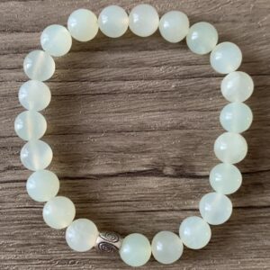 serpentine bowenite naturelle bracelet perles 8 mm
