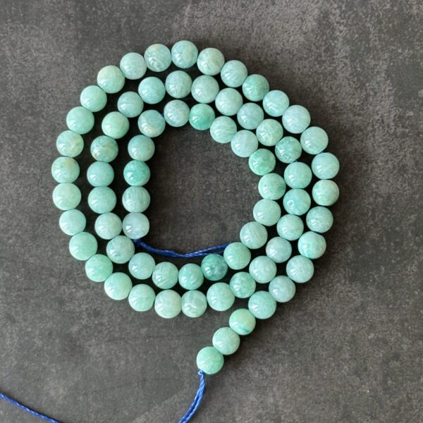 Amazonite du Pérou perles naturelles 6 mm – perles pour bijoux artisanaux