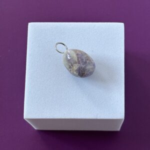 Pendentif charoïte pierre roulée apaisante