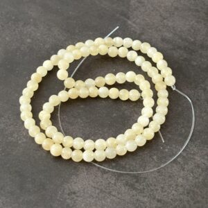 Perles 4 mm calcite jaune créativité et confiance
