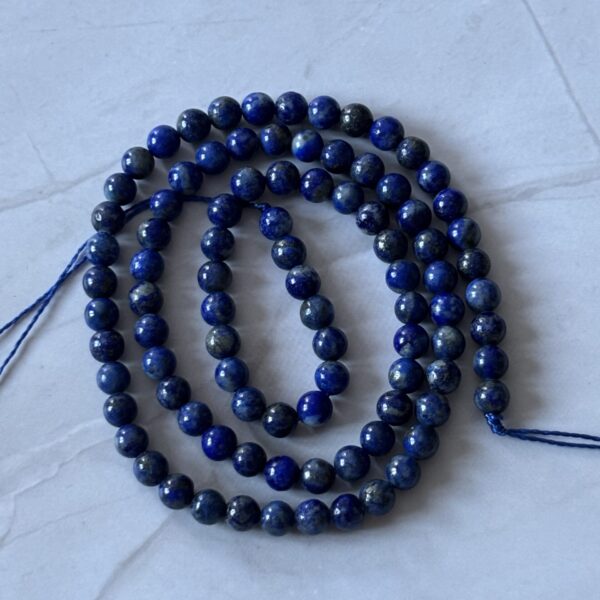 Perles 4 mm lapis lazuli sagesse et intuition