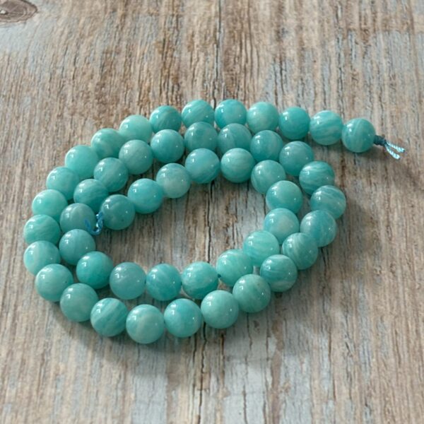 Perles 8 mm amazonite extra pour bijoux artisanaux et sérénité intérieure