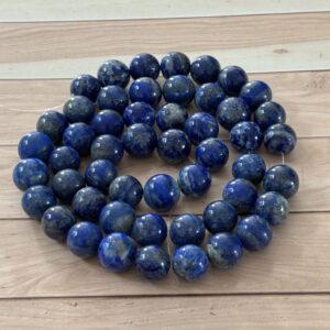 perles rondes 10 mm lapis lazuli qualité gemme pour bijoux lithothérapie faits main