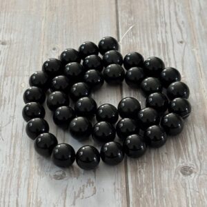 perles fines 10 mm obsidienne céleste aux éclats changeants pour bracelet fait main