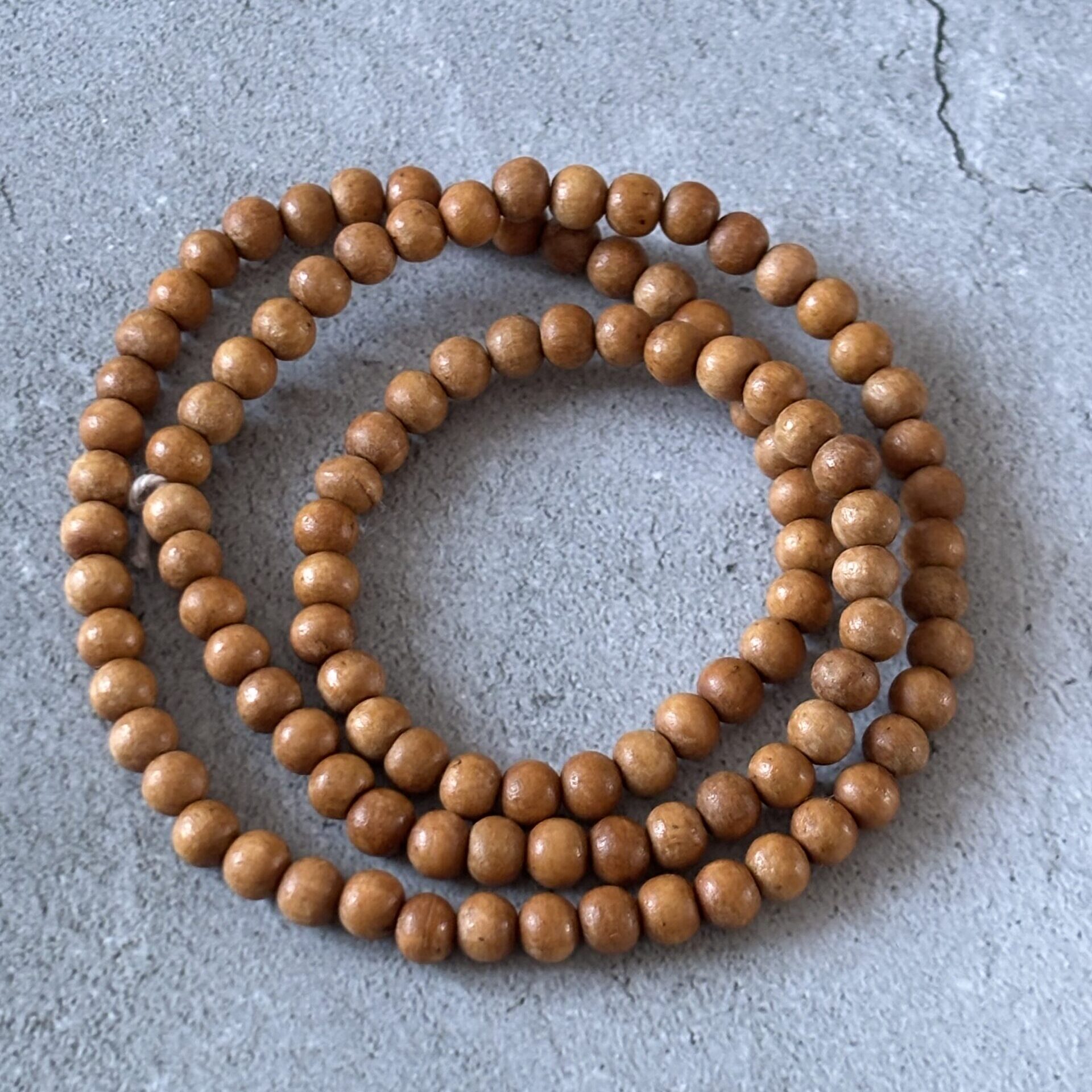 perles bois exotique 6mm matériau naturel pour bijoux faits main