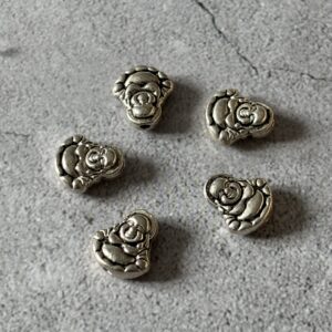 séparateur bouddha argenté perles bracelet méditation