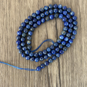 lapis lazuli naturel fil de perles 4 mm