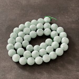 Perles naturelles garnierite 8 mm pour artisanat créatif et vente de bijoux