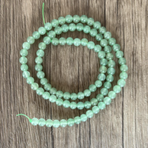 aventurine verte naturelle fil de perles 4 mm