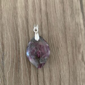 Rubellite ou tourmaline rose pendentif marquise