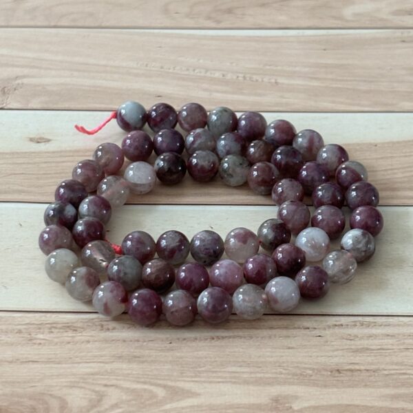 tourmaline rose perles 6 mm fines pour bracelet, collier et accessoires lithothérapie