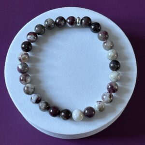 Bijou artisanal en tourmaline rose, lithothérapie, cadeau femme tendance