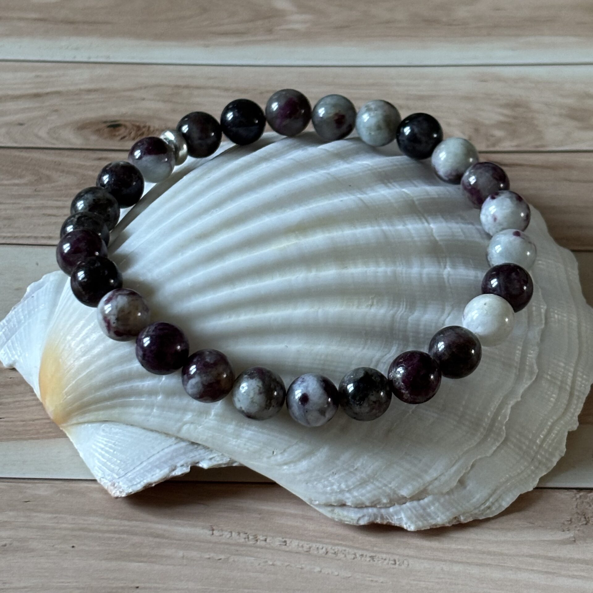 Bracelet tourmaline rose naturelle pour femme, pierre énergétique et élégante