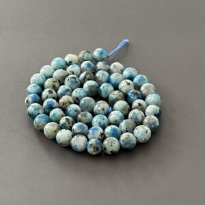 Perles 6 mm jaspe K2 pierre rare et unique