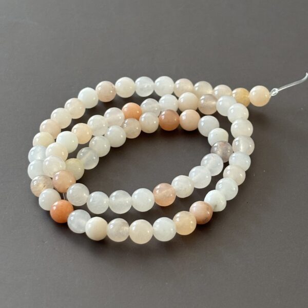 Perles 6 mm aventurine rose naturelle, pierre d’apaisement pour bijoux et méditation