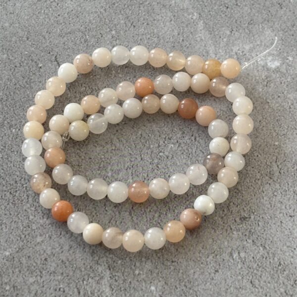 Perles rondes 6 mm aventurine rose naturelle pour bracelets et colliers faits main