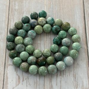 perles 8 mm chrysocolle naturelles bracelet création artisanale